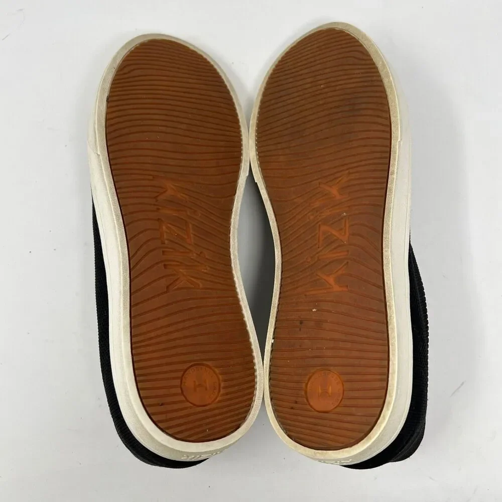 Kizik Irvine Men's Sz 11.5 Black Knit Slip On Hands Free Lace Up Sneakers.
